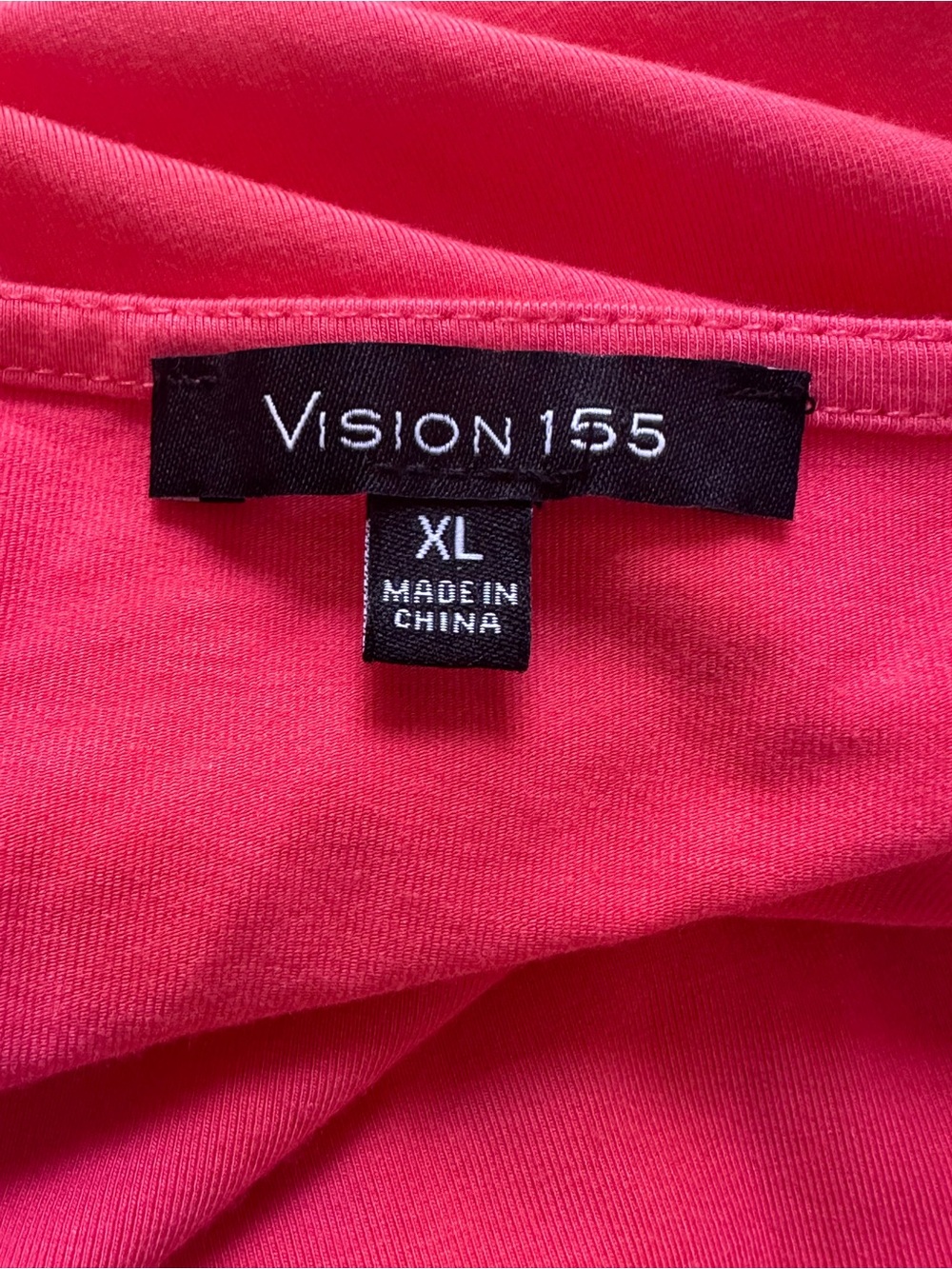 Vision 155 Women’s XL Coral Pink Long Sleeve Scoop Neck Tunic Top - Picture 3 of 5